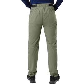 Pioneer Camp Men's Hiking Pants Lightweight Quick Dry Fishing Work Tactical Pants for Men Travel Zip Off Safari Trousers Military Green