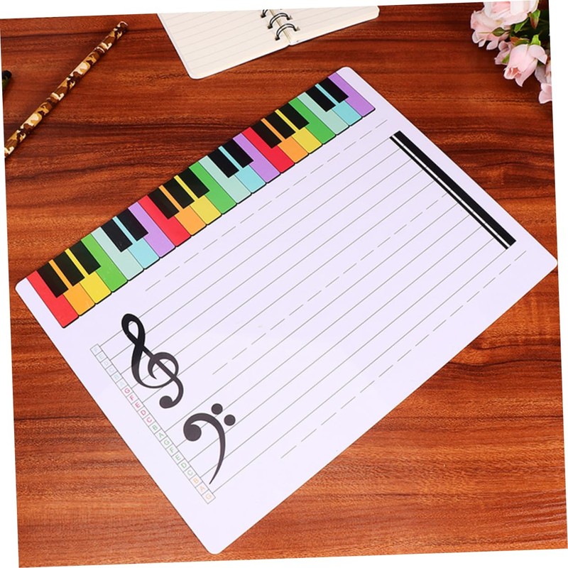 Dry Erase Music Staff Whiteboard Erasable Musical Note Board for