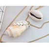 Alilang Women's Boho Gold Toned 3 Layer Chain Cowrie Conch
