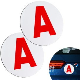 YAOZUP 2 x magnetic disc stickers, diameter 15 cm, car window, for attaching to the vehicle, magnetic disc sticker for young motorists
