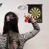 Magnetic Dart Board – Hanging Reversible Dartboard and Bullseye Game