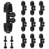 Kalolary 10 PCS 1/2" to 1/4" Stabbed Three Way Fast