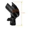 2 Pcs Universal Microphone Clip, Adjustable Mic Clip Holder for