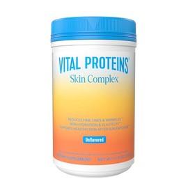 Péptidos de colágeno de Vital Proteins para mujeres: 20 g de colágeno hidrolizado, vitamina C, ácido hialurónico, Verisol y Holimel: suplemento complejo para la piel, sin sabor, 11,9 oz en polvo
