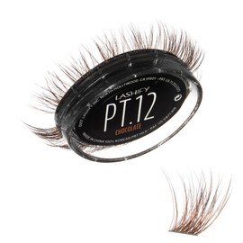 Lashify Plushy Tame 12mm Gossamer Lashes in Chocolate Color, Easy DIY False Lashes for a Voluminous Yet Still Natural Look