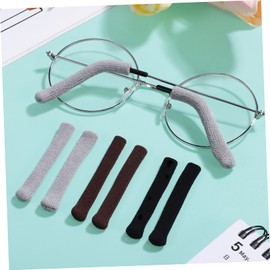 SOLUSTRE 3 Pairs Spectacle Temples Glasses Eyeglass Cushions for Ears Eyeglass Arm Covers Eyeglass Retainers Temple Pads Non-slip Knitting Spectacle Legs