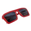 Komonee Sunglasses Red Thick Frame Black Lens Tint Glasses Designer
