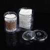 Transparent cotton swab multi-case vanity storage organizer (WBB7389) / 투명 화장솜 면봉 멀티 케이스 화장대 수납 정리함 (WBB7389)