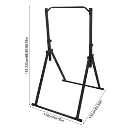 LIAPDG Adjustable Triangular Pull Up Station, Freestanding Pull Up Bar for Home Gym Strength Training Equipment Foldable Pull Up Stand Tower for Living Rooms, Bedrooms Max. Capacity 440.92 Lbs