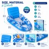 Inflatable Pool Lounger Float for Adults – PVC Floating Chair