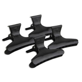 12 Black Hairdressers Butterfly Hair Style Styling Clamps Salon Section Clips Clasps Claw Hair Salon Tool