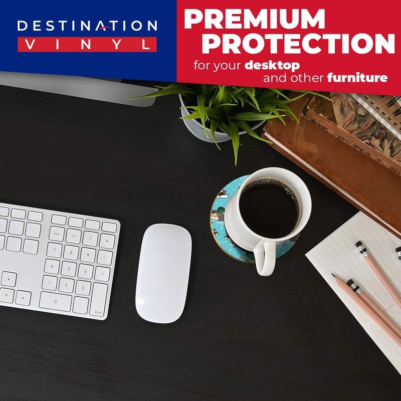 Destination Vinyl ltd 2 x MDF Glossy Top Coasters Round