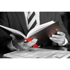 Oxford Black n' Red A5 Hardback Casebound Notebook, Ruled with Single Cash, 192 Page, 1 Notebook