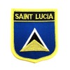 Saint Lucia Caribbean Flag Iron On Embroidered Fabric Sew On