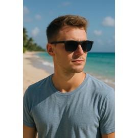 Max & Miller Men's Polarized Sunglasses UV400 Protection Black Billboard