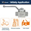 Ufixed 1/4" High Pressure Hydraulic Ball Valve - 7250 Psi,