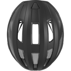ABUS Macator Road Bike Helmet - Sporty Bicycle Helmet for Beginners - Also Plaited Hair - Men and Women - Matte Black, Size S, S (51-55 cm)