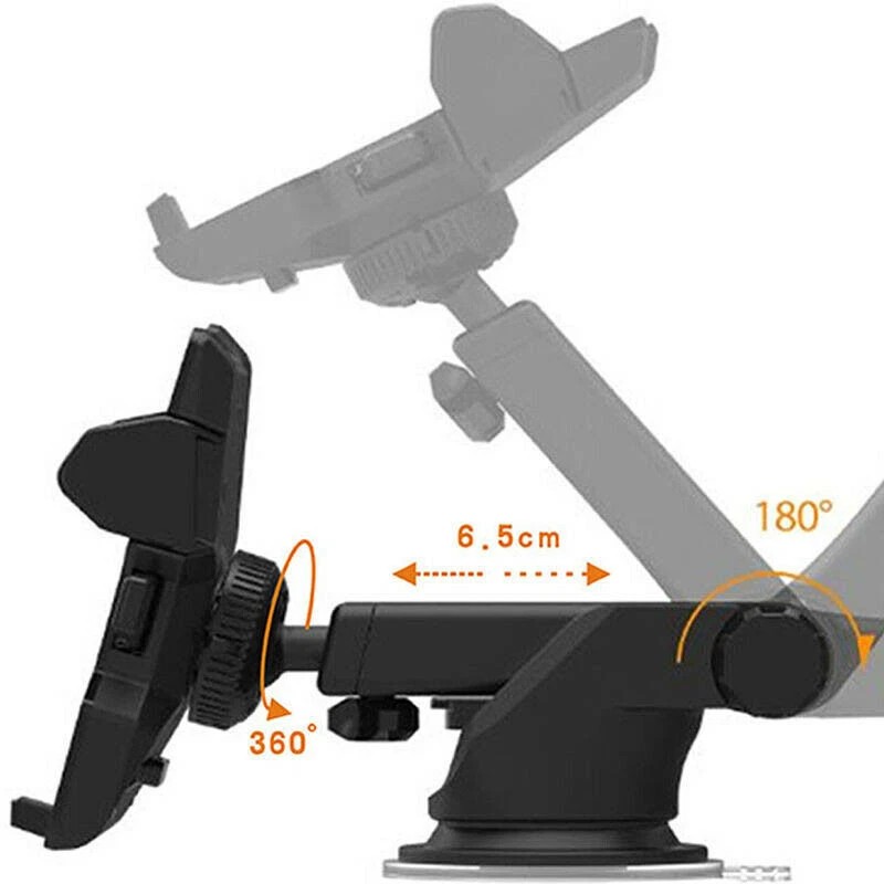 360° Car Windshield Mount Cradle Holder Stand Dashboard Suction Cell
