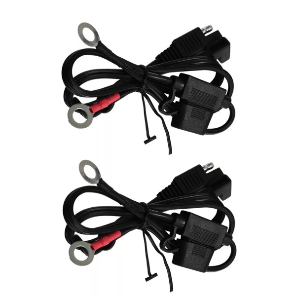 Unbranded 2X Quick Connect Battery Ring Terminal Harness Charger Cable