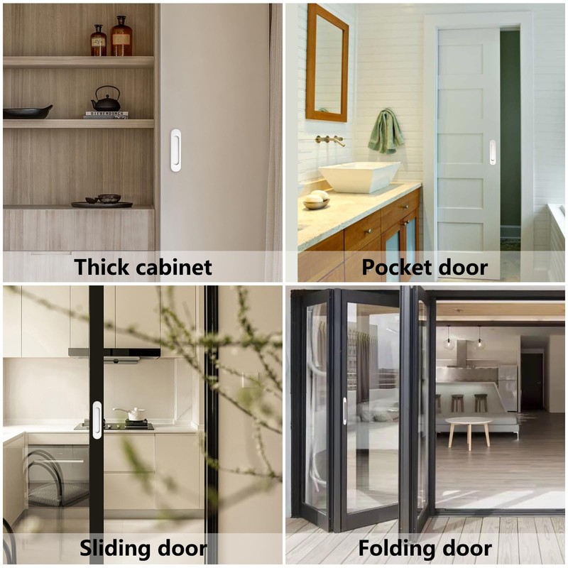 MOROBOR Double Sided Handle, 2pcs Oval Embedded Sliding Barn Door