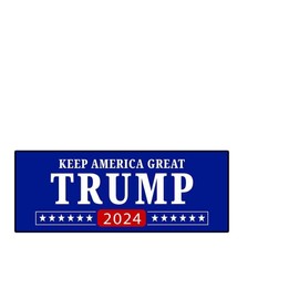 Trump KAG 2024 Bumper Sticker Decal (3.37" x 9") | Peel & Stick | Political, Stickers, Politics, Republican, Trump, MAGA, Vote, Election
