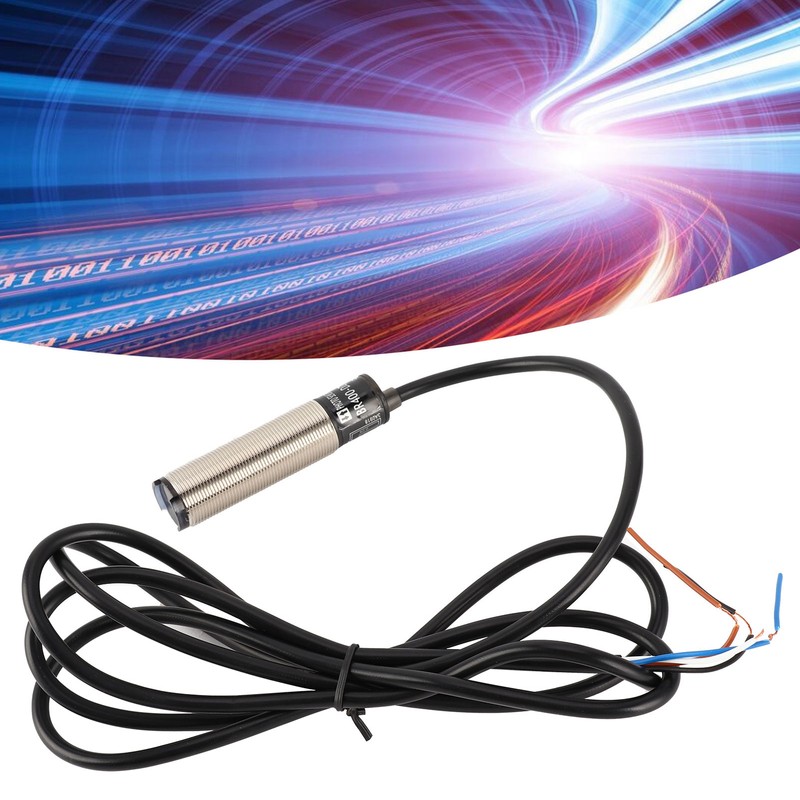 BERM Photoelectric Switch Sensor Diffuse Reflection Cylindrical 4‑Wire Power Control