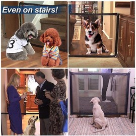 Baby Get, Dog Gate, Safety Fence, Intrusion Prevention, Indoor Safety, Safety Goods, Dog Isolation Network, Portable Folding Pet Isolation Section, Nylon Net, Pet Fence, Indoor Safety Protection, Dog