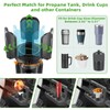 Roykaw Golf Cart Propane Heater Holder, Universal 1lb Tank Holder
