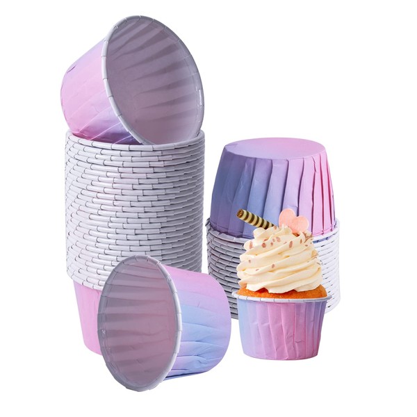 Pinsheng Pack of 100 Paper Muffin Cases Cupcake Moulds Paper