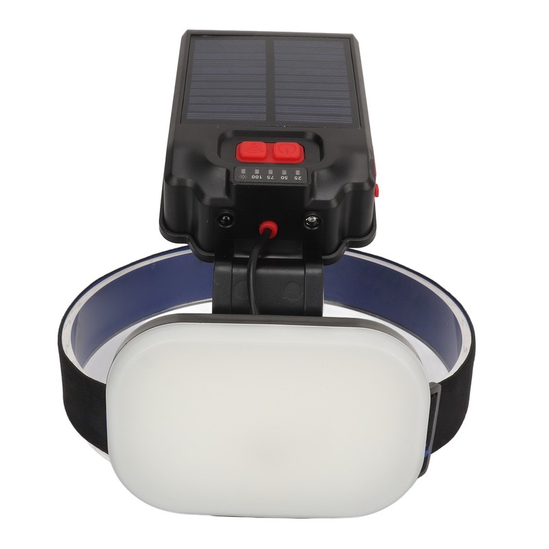 Fishing Headlamp IPX4 Waterproof USB Solar Powered 1200LM Ultra Bright