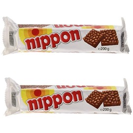 "nippon" Puffed Rice Snacks with Chocolate 200g / 7.05oz, pack of 2