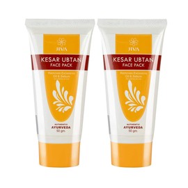 Jiva Kesar Ubtan - 50 g - Pack of 1 - Contains Pure Kesar, For All Skin Types, Improves Complexion & Skin Health, Traditional Kesar Ubtan for Women