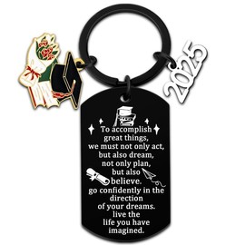 Class of 2025 Keychain Gift Graduation Gifts for Her Him Class of 2025 Gifts for Women Men College High School Middle School Boys Girls Graduation Gifts