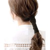 Vingtaine H7382-CHG Suede Style Wire Pony Wide Hair Arrangement Casual