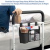 YIBEICO Support Storage Bag for Bed Rails, Bedside Storage Organizer