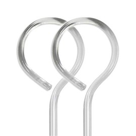 A&F Rod Décor - 1/2" Heavy Duty Smooth Handicap Drapery Baton Curtain Wands with Metal Snap (Set of 2) - 72 inch