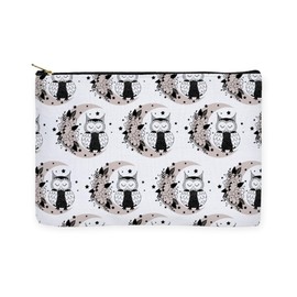 CafePress Boho Owl And Moon Gothic Large Zipper Toiletry Pouch, 12.5" x 8.5"