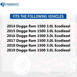 RARAYC 3.0L Ecodiesel Filter Kit Compatible with Ram 1500 2014-2019 Replacement Part Number#DP10232/D3705/DGF412/DPA3462