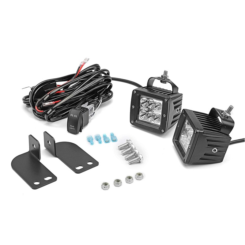 Dasen LED Light w/Wiring Mount Bracket kit Rear Roll Cage