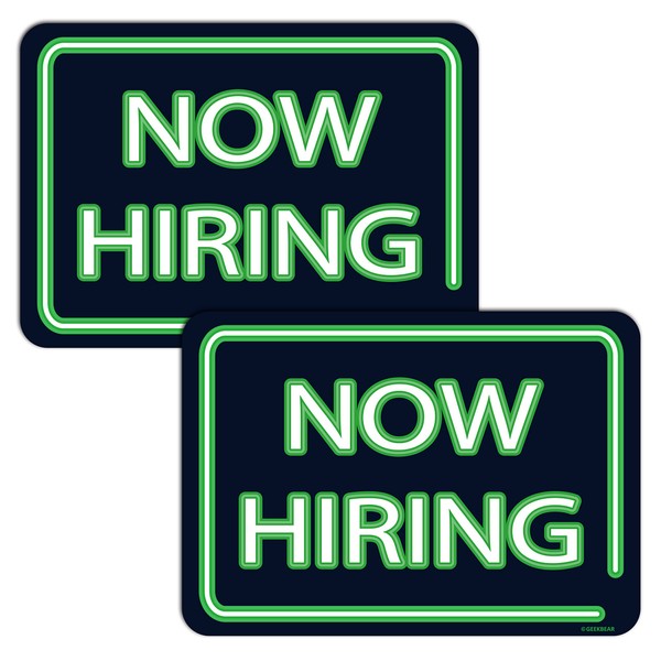 GEEKBEAR Now Hiring Car Magnet (Green, 2 Pack) – Now
