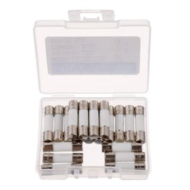 BOJACK F6.3AL250V 5x20mm 6.3A 250V Fast-Blow Ceramic Fuses 6.3 amp 250 Volt 0.2x0.78 Inch Ceramic Tube Fuses (Pack of 20)