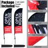 Buryeah 2 Sets 11ft Open House Flags Banners for Real