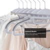BAGAIL Plastic Hangers 50 Pack with Non-Slip Design,0.2 Inches Thick,