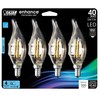 Feit Electric Candelabra LED Light Bulbs, Dimmable, 40W Equivalent, E12