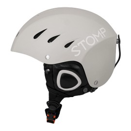 STOMP Ski & Snowboarding Snow Sports Helmet with Build-in Pocket in Ear Pads for Wireless Drop-in Headphone (Matte Grey, X-Large)