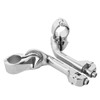 XFMT Chrome 1.25" Adjustable Highway Long Angled Foot Pegs Mounts