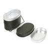 Mess Kit,Three Part Portable 1.5L Mess Tin for Camping, Hiking