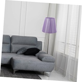Lamp Shades for Table Lamps, Clip on Lamp Shade for Table Lamps, Drum Lamp Shade, Desktop Replacement Small Fabric Lamp Shades for Table Lamp Protective Lamp Cover (Purple,5.5x 3.5 X 4.9 inch)