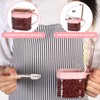 Lemecima 3 Pcs Pink Sugar Coffee Container Set Glass Condiment