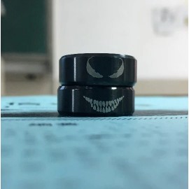 Unbranded Marvel's Venom Double Sided Stainless Steel Cosplay Costume Ring Assort. Sizes  - 10